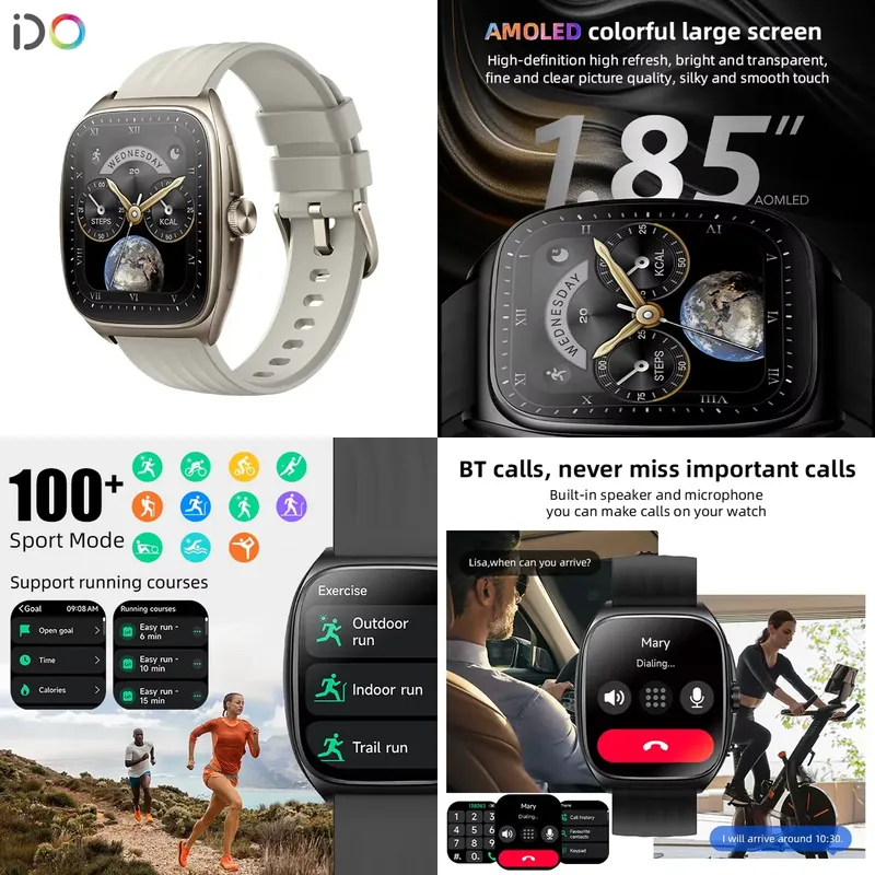 Smartwatch Watches Smart - 2025 패션 남성 스마트워치 제조업체 1.85인치