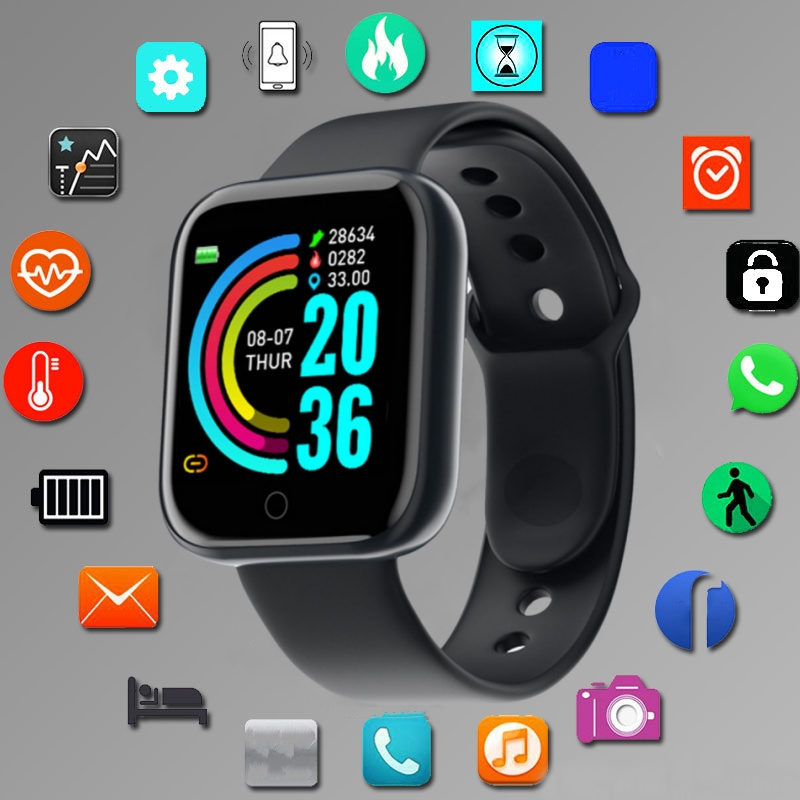 Smartwatch Square Watches For Men - 스마트 워치 남녀공용 스포츠 모드 음악