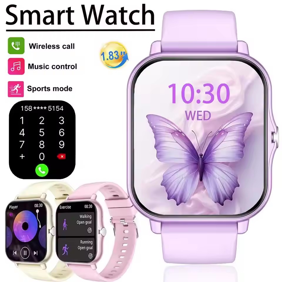 Smartwatch Latest Watches For Men - 최신 업그레이드된 패션 디자인 1.83인치 풀스크린