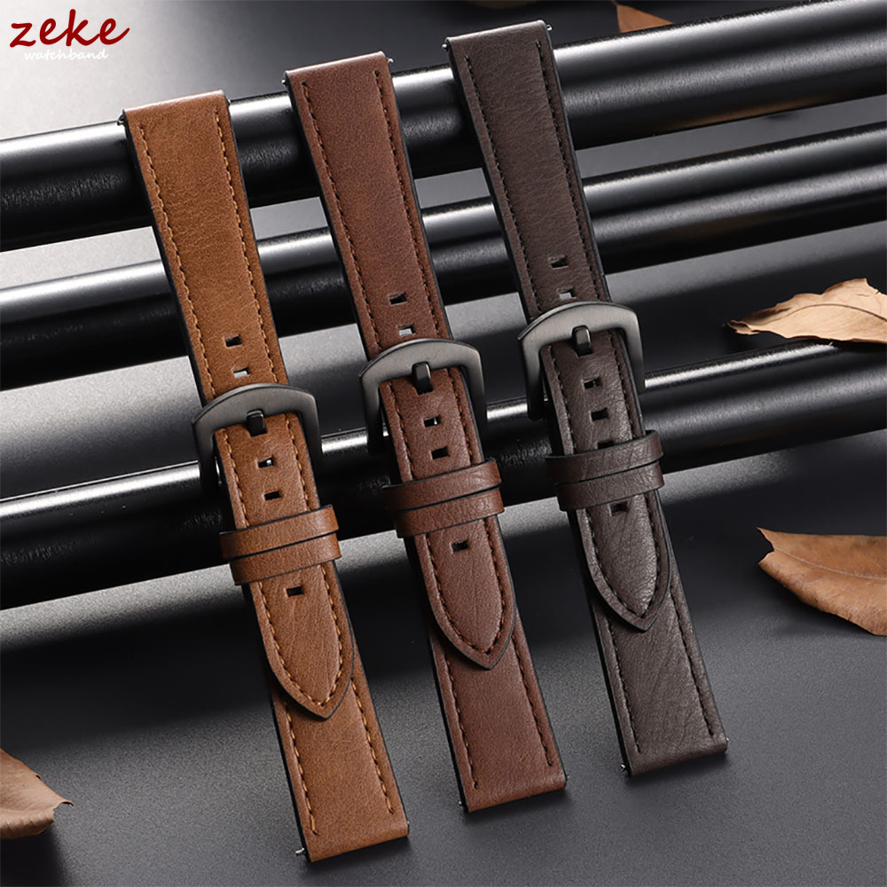 Omega Watches Smartwatch - Amazfit 밸런스 용 20/22mm 가죽 스트랩