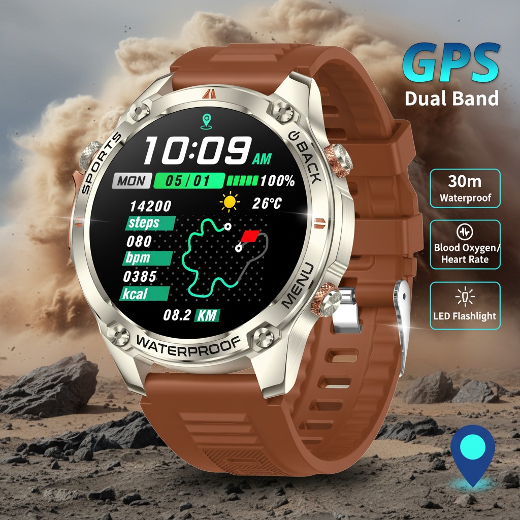 Watch Vs Smartwatch - VWAR 신형 GPS 스마트워치 남성용 1.43인치