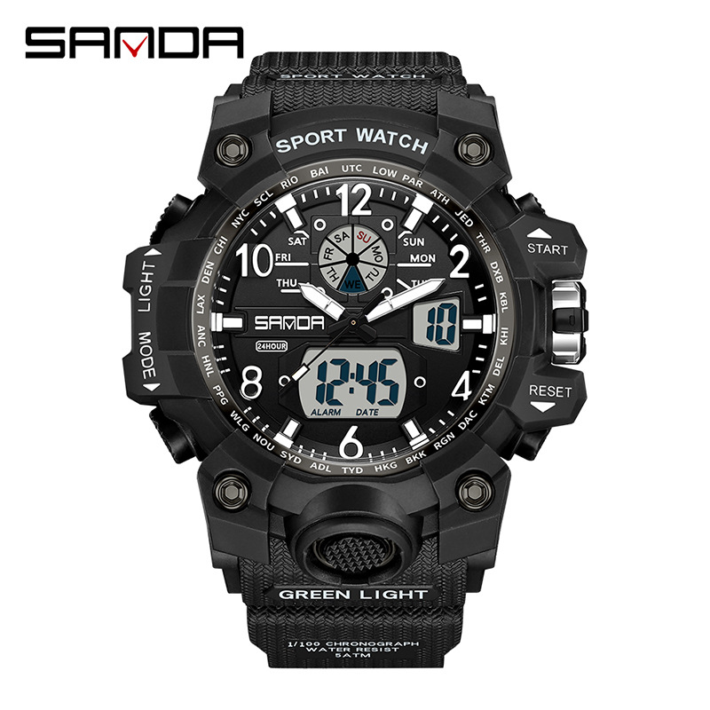 Chronograph Sport Watch - 패션 산다 브랜드 청소년 군사 스포츠
