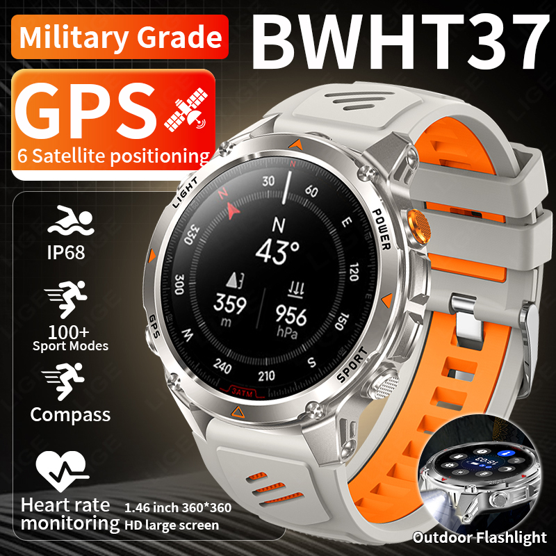 Smartwatch Watches Smart - LIGE 러기드 GPS 트랙 스마트워치 남성용