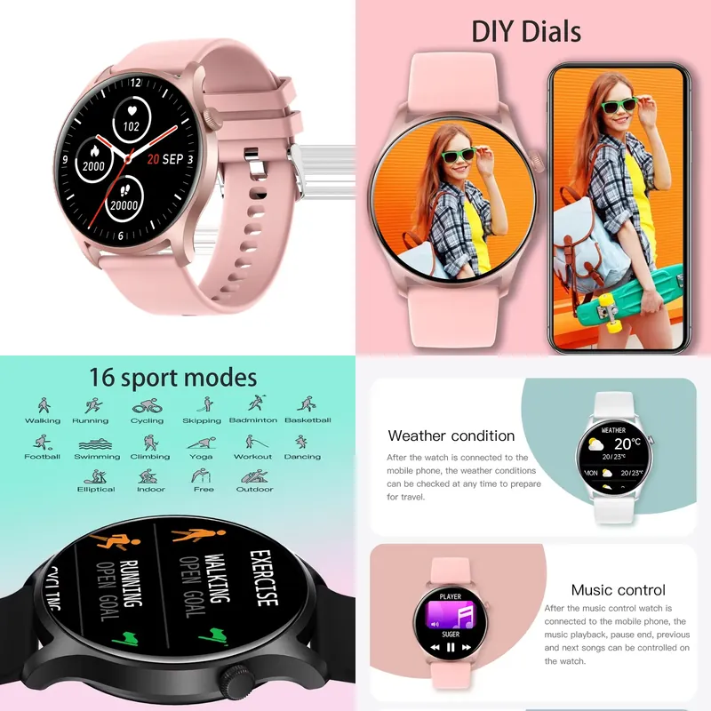 Smartwatch Watches Smart - SENBONO MAX8 남성용 스마트 시계 여성용