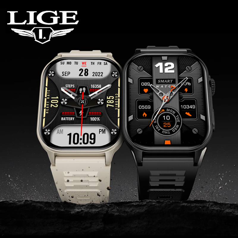 Smartwatch Latest Watches For Men - 남성용 LIGE 스마트 시계 3ATM 방수