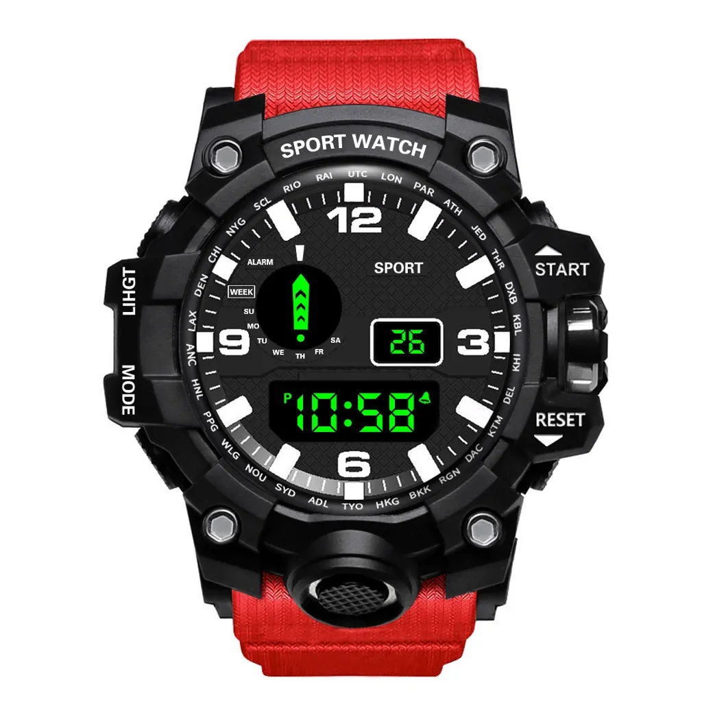 남자를위한 피트니스 전자 시계 알람 시계 LED 디지털 - Chronograph Sport Watch 리뷰 및 가격