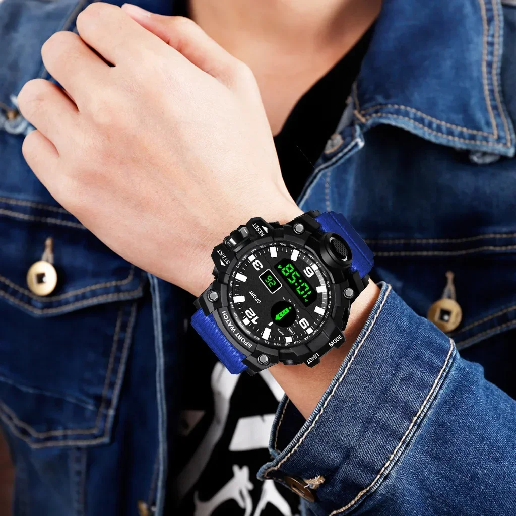 남자를위한 피트니스 전자 시계 알람 시계 LED 디지털 - Chronograph Sport Watch 리뷰 및 가격