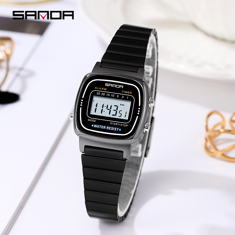 SANDA 6053 전자 시계 패션 선물 소년 LED  - Chronograph Sport Watch 리뷰 및 가격