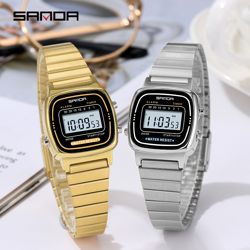 SANDA 6053 전자 시계 패션 선물 소년 LED  - Chronograph Sport Watch 리뷰 및 가격