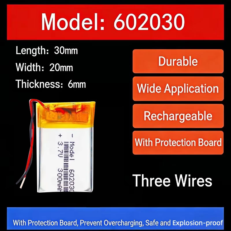 3.7V 300mAh 602030 리튬 배터리 무선 블 - Smartwatch Watches Smart 리뷰 및 가격