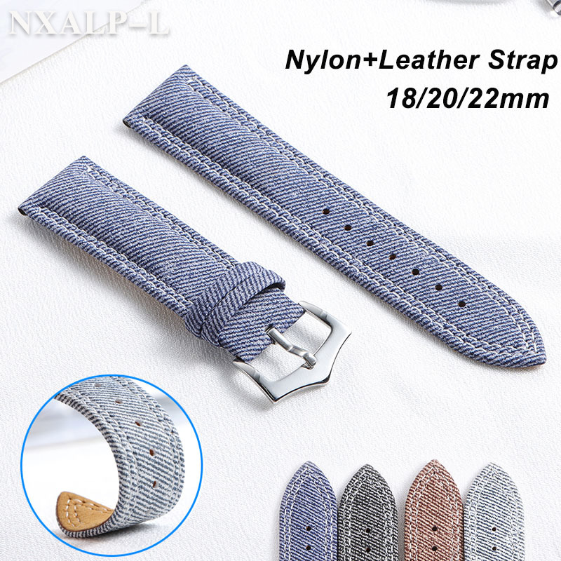데님 캔버스 나일론 시계 스트랩 18mm 20mm 22 - Omega Watches Smartwatch 리뷰 및 가격