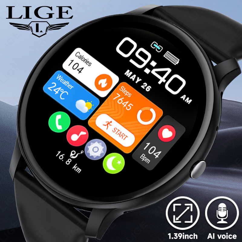 LIGE 블루투스 통화 여성 스마트 시계 남성 스포츠  - Smartwatch Latest Watches For Men 리뷰 및 가격