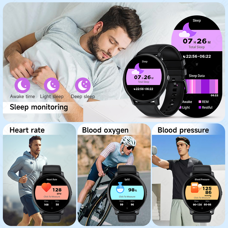 LIGE 블루투스 통화 여성 스마트 시계 남성 스포츠  - Smartwatch Latest Watches For Men 리뷰 및 가격