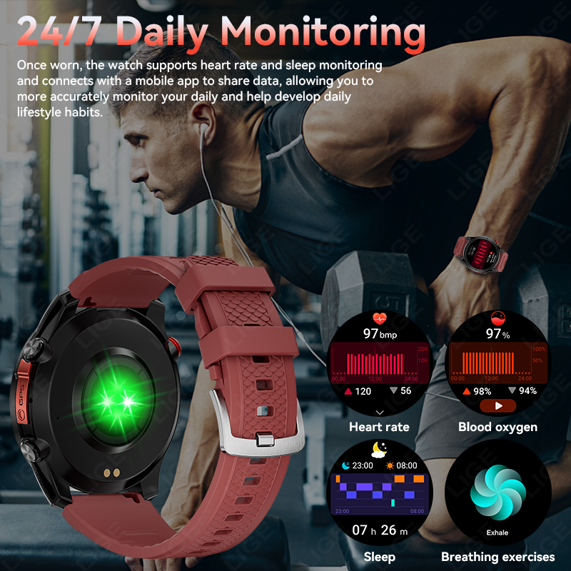 2026 오프라인 지도 지원 새로운 스마트워치 IP68 - Altimeter Compass Watch 리뷰 및 가격