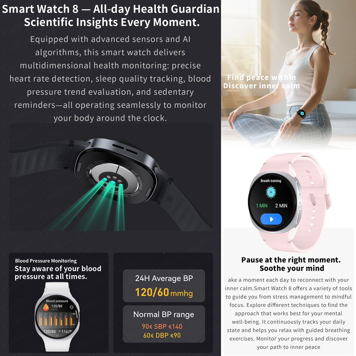2026년 신형 시계 8 미니 GPS 트랙 스마트워치  - Smartwatch Watches With Bluetooth 리뷰 및 가격
