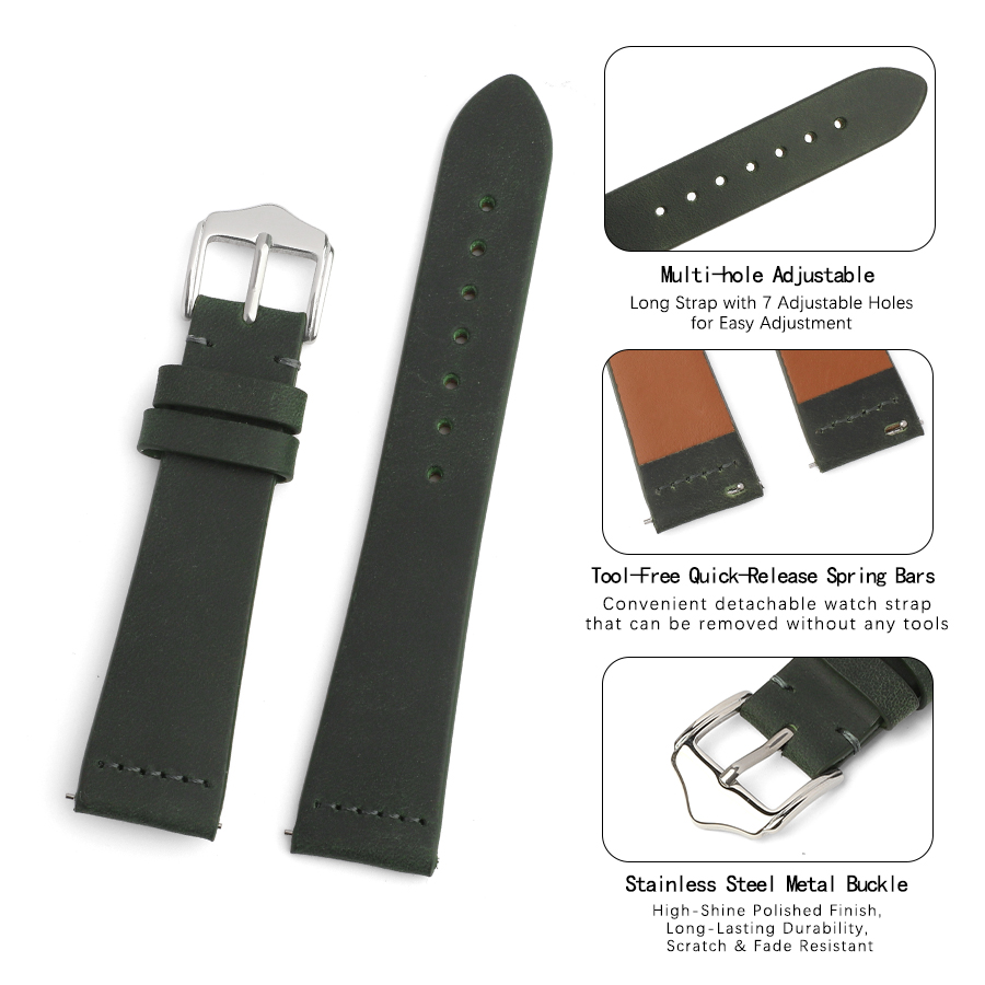 빈티지 정품 가죽 시계줄 19mm 20mm 수제 스티칭 - Omega Watches Smartwatch 리뷰 및 가격