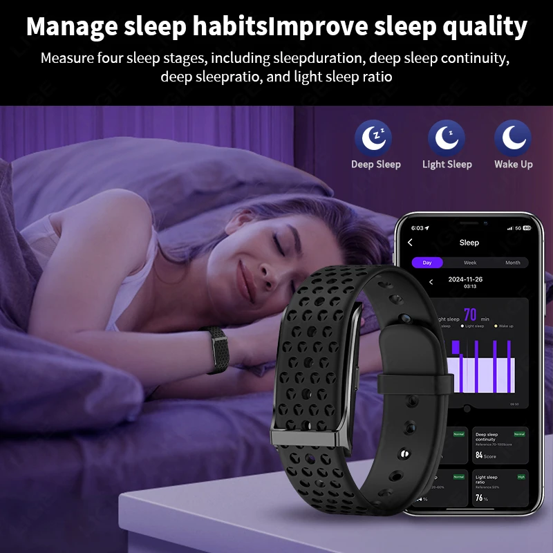 LIGE 스마트 워치 건강 스마트 팔찌, 커플 심박수  - Smartwatch Latest Watches For Men 리뷰 및 가격