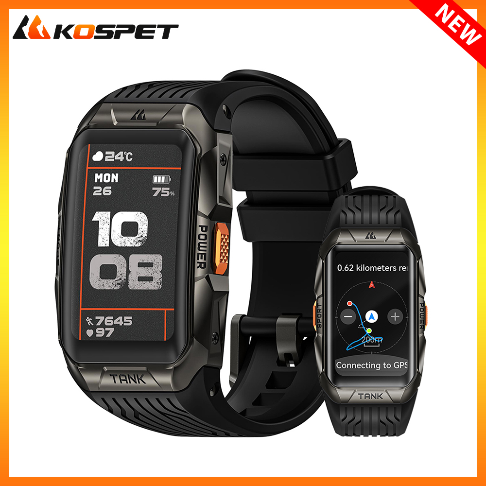 2025 KOSPET TANK X2 남성용 울트라 스마 - Smartwatch Square Watches For Men 리뷰 및 가격