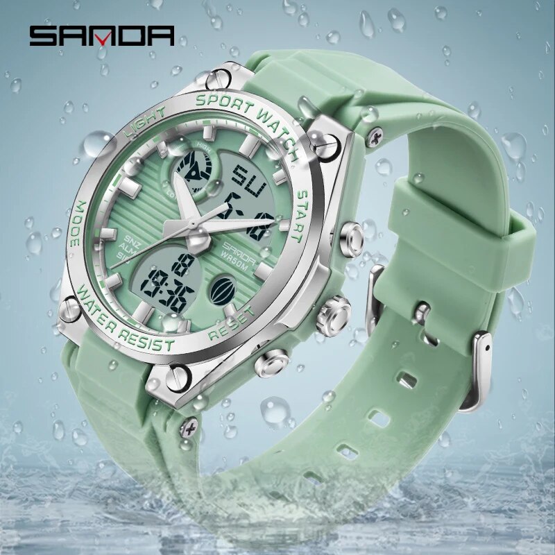SANDA 브랜드 G 스타일 LED 디지털 시계 여성  - Chronograph Sport Watch 리뷰 및 가격