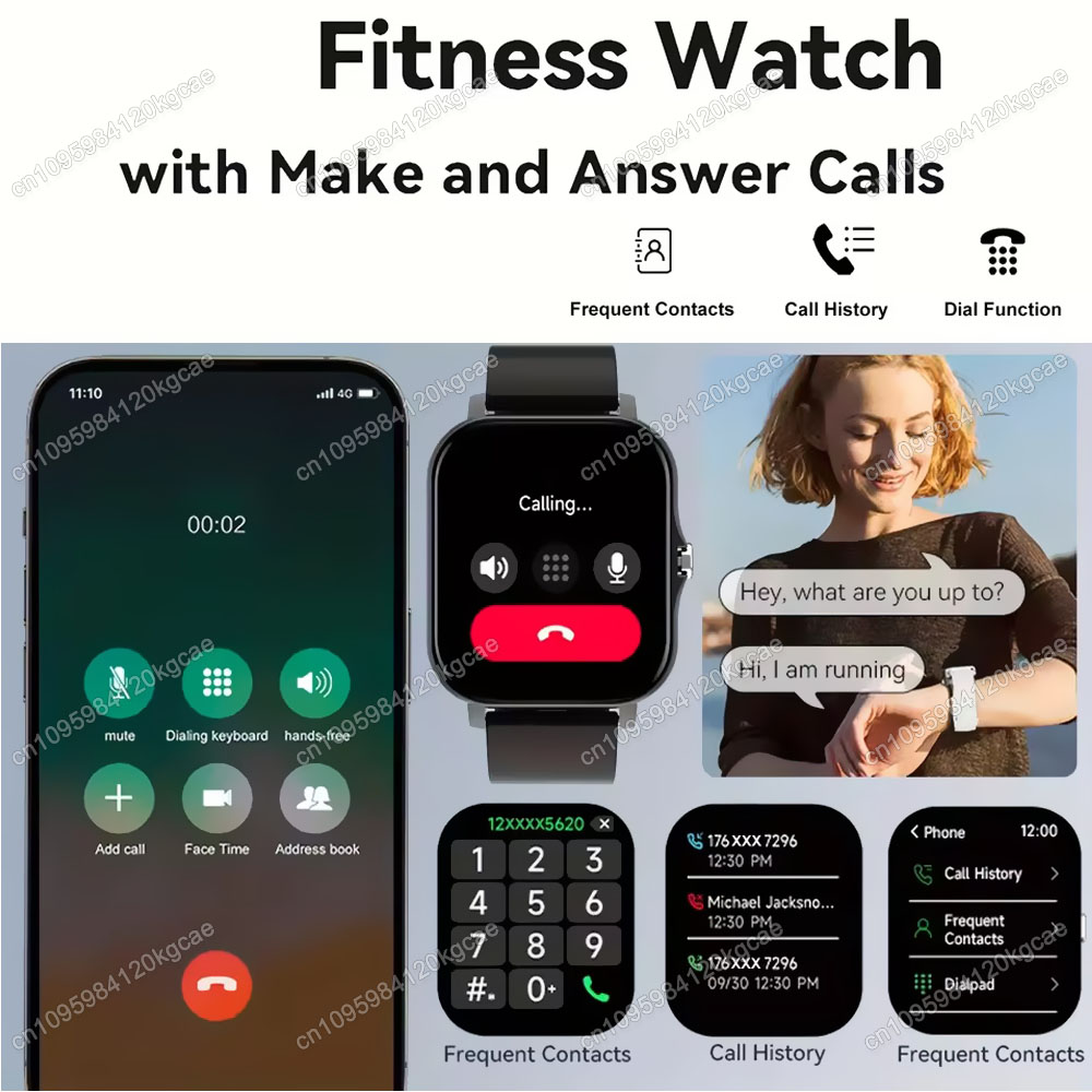 최신 업그레이드 패션 디자인 1.83인치 풀스크린 터치 - Smartwatch Latest Watches For Men 리뷰 및 가격