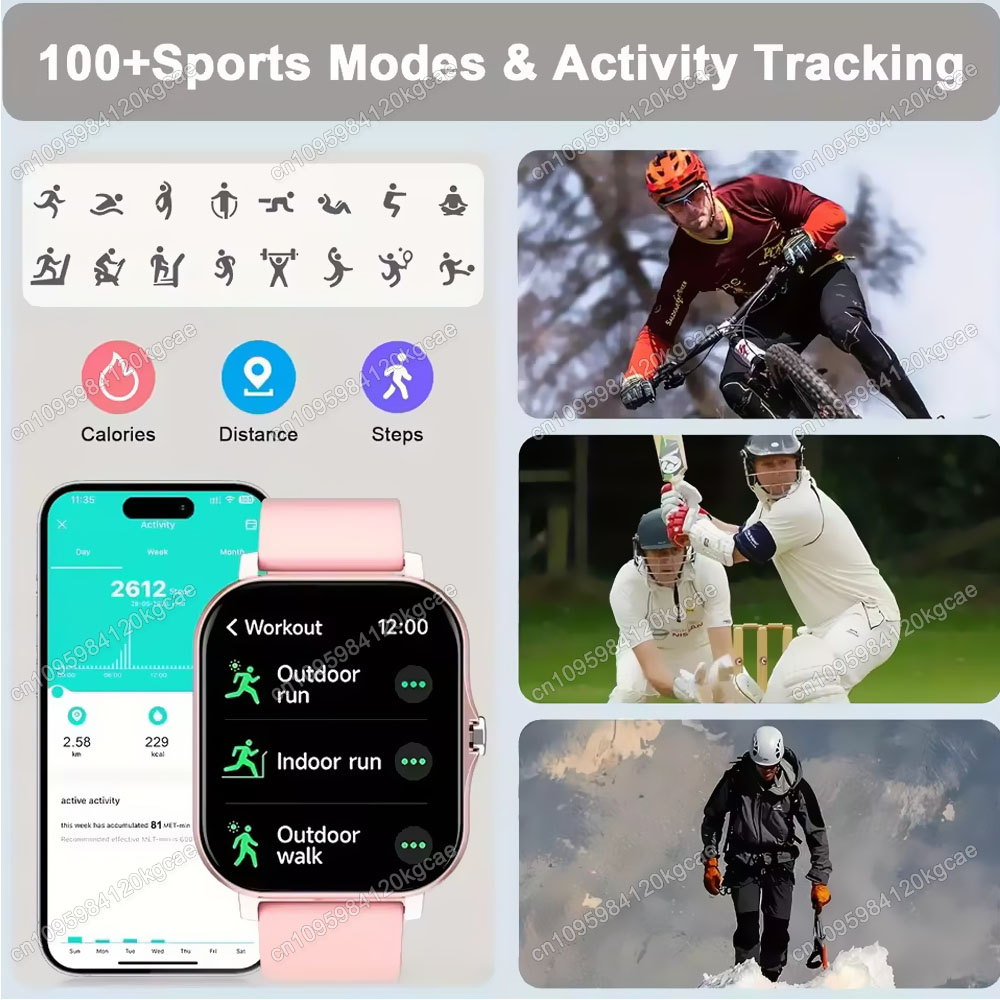 최신 업그레이드 패션 디자인 1.83인치 풀스크린 터치 - Smartwatch Latest Watches For Men 리뷰 및 가격
