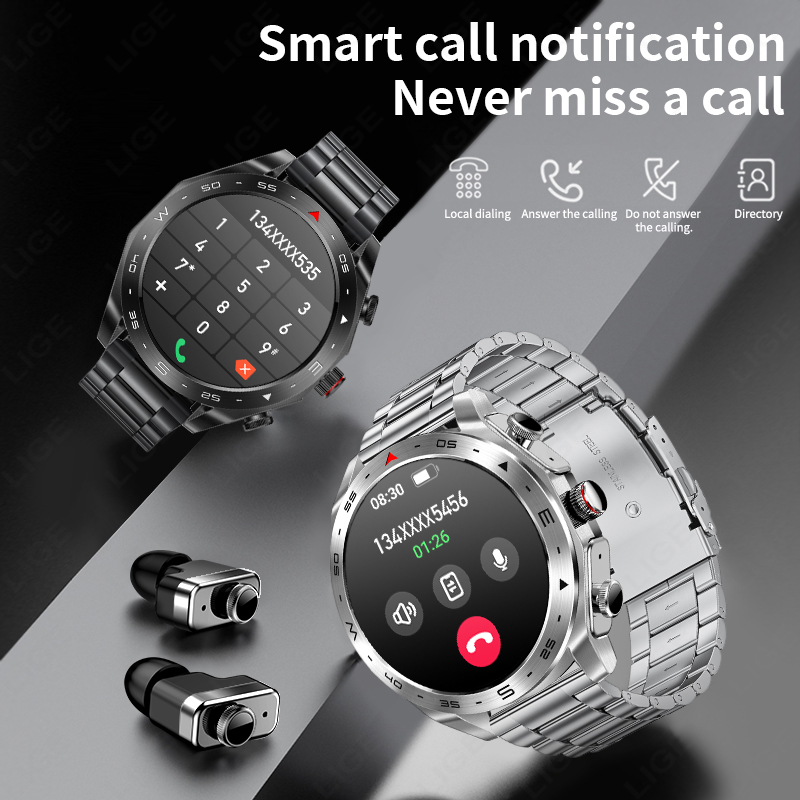 LIGE AMOLED 스크린 스마트워치와 이어버드 블루 - Smartwatch Noise Watches For Women 리뷰 및 가격