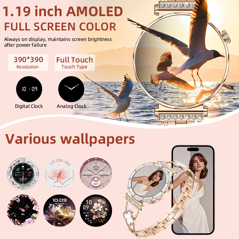 LIGE 여성용 스마트워치 1.19인치 AMOLED H - Smartwatch Latest Watches For Men 리뷰 및 가격