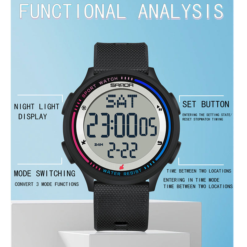 SANDA 어린이 패션 디지털 운동 십대 학생 손 시계 - Chronograph Sport Watch 리뷰 및 가격