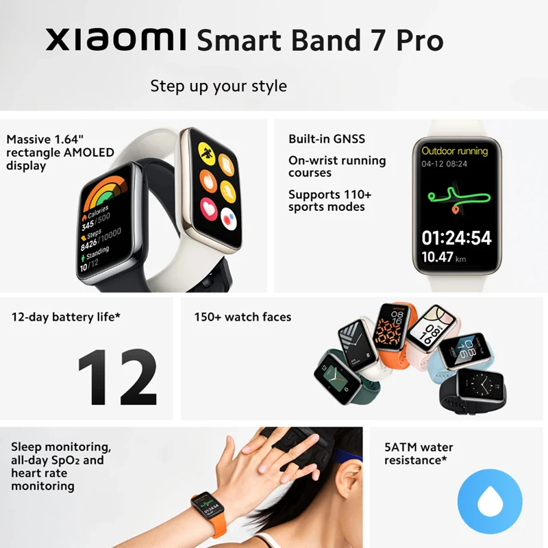 샤오미 스마트 밴드 7 프로 1.64인치 AMOLED  - Smartwatch Watches With Bluetooth 리뷰 및 가격