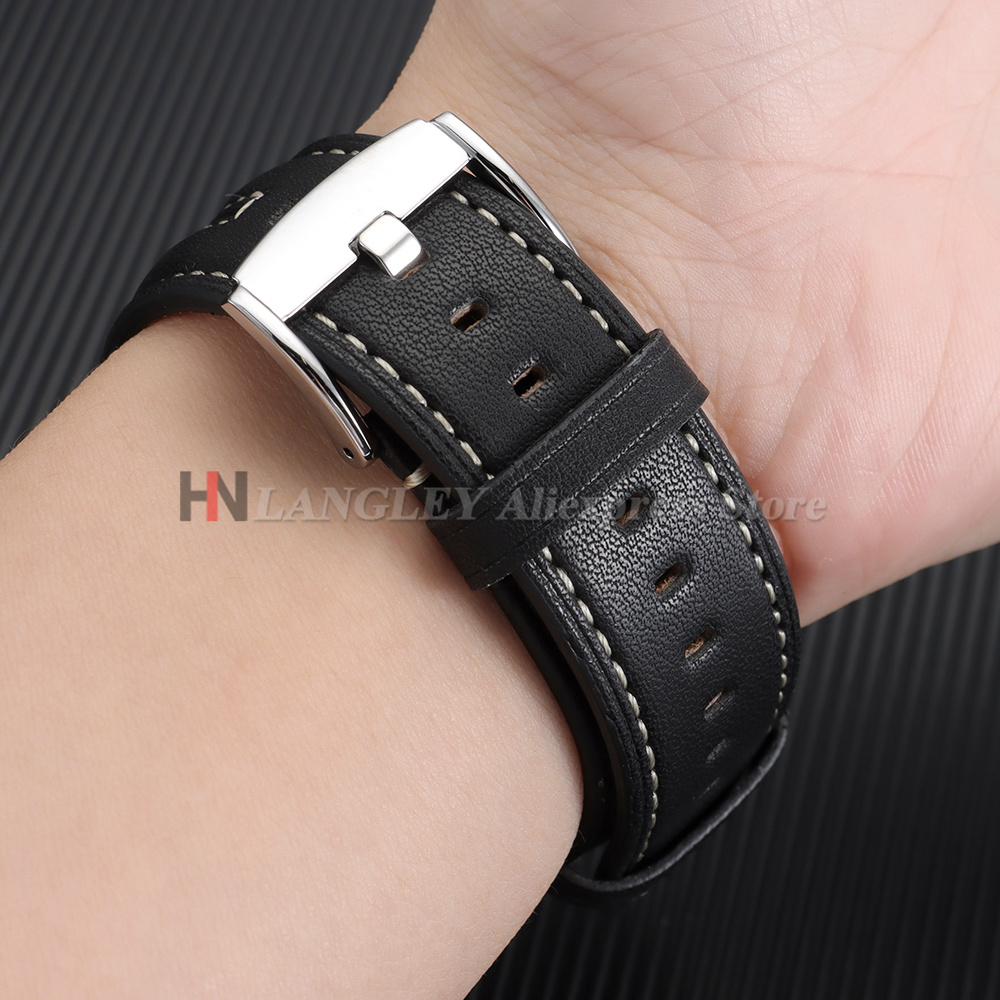 빈티지 가죽 시계줄 22mm 수제 스티칭 소가죽 스트랩 - Omega Watches Smartwatch 리뷰 및 가격