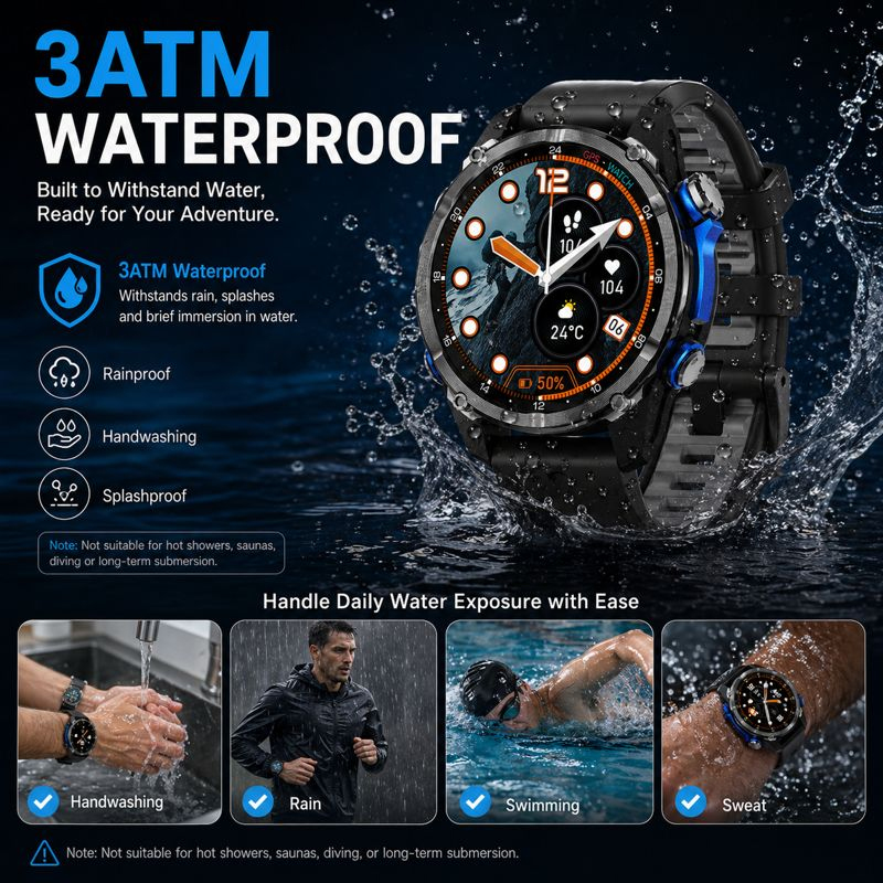야외 스포츠 GPS 시계 남성용 3ATM 방수 고도계  - Altimeter Compass Watch 리뷰 및 가격