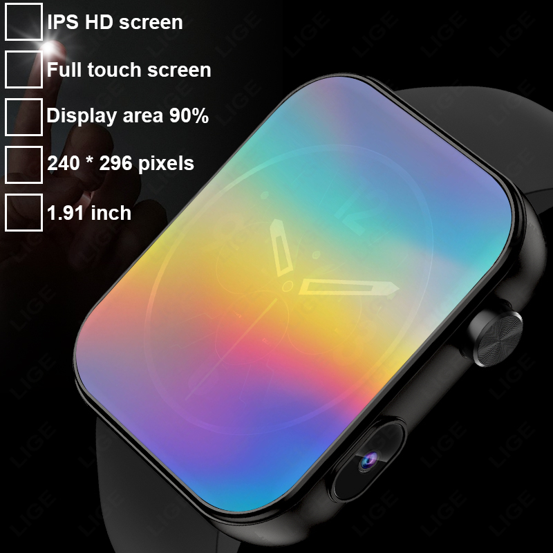 LIGE 카메라 탑재, 사진 및 비디오 촬영 가능, 로 - Smartwatch Latest Watches For Men 리뷰 및 가격