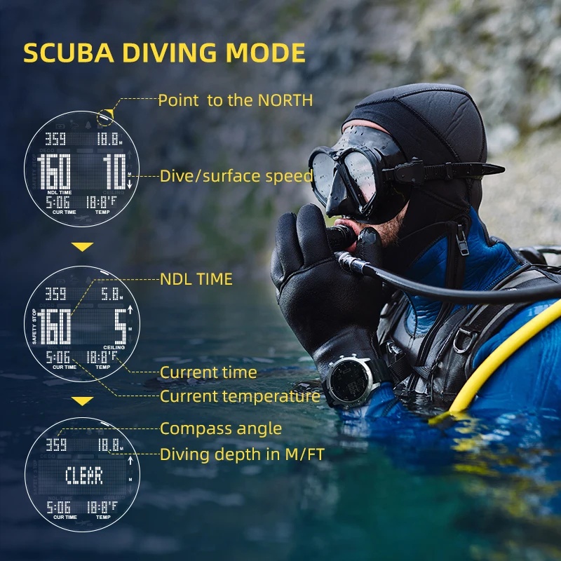 NORTH EDGE 남성용 디지털 시계 전문 다이빙 컴 - Altimeter Compass Watch 리뷰 및 가격