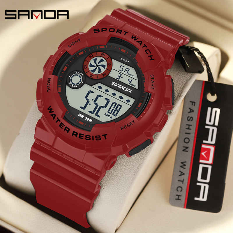 SANDA G 스타일 패션 여성 스포츠 시계 알람 시계 - Chronograph Sport Watch 리뷰 및 가격