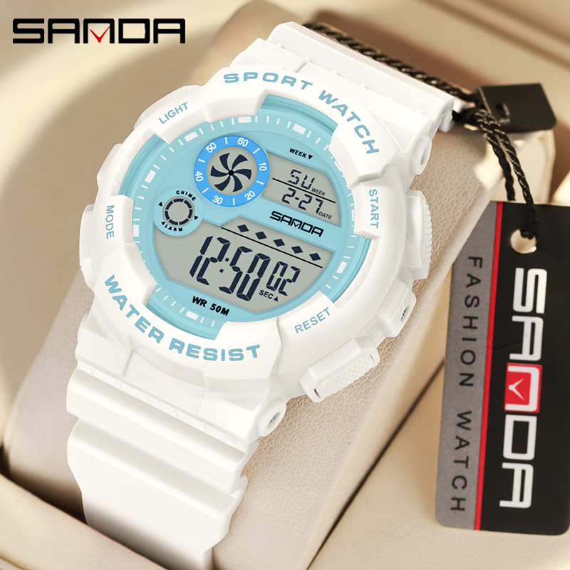 SANDA G 스타일 패션 여성 스포츠 시계 알람 시계 - Chronograph Sport Watch 리뷰 및 가격