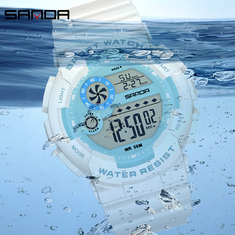 SANDA G 스타일 패션 여성 스포츠 시계 알람 시계 - Chronograph Sport Watch 리뷰 및 가격